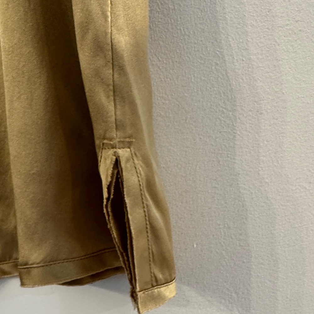 GO BY GO SILK Gold/Green 100% washable Silk Tank Top - Picture 6 of 11